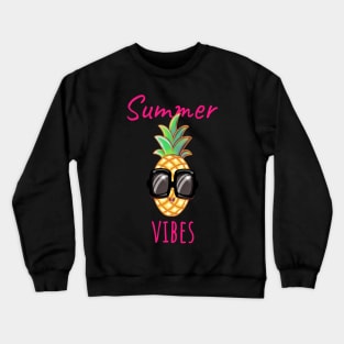 Summer Vibes Pineapple Crewneck Sweatshirt